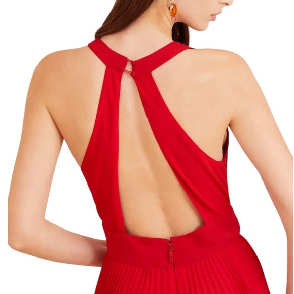 MARCIANO Red Pleated Dress - Picture 5 of 16